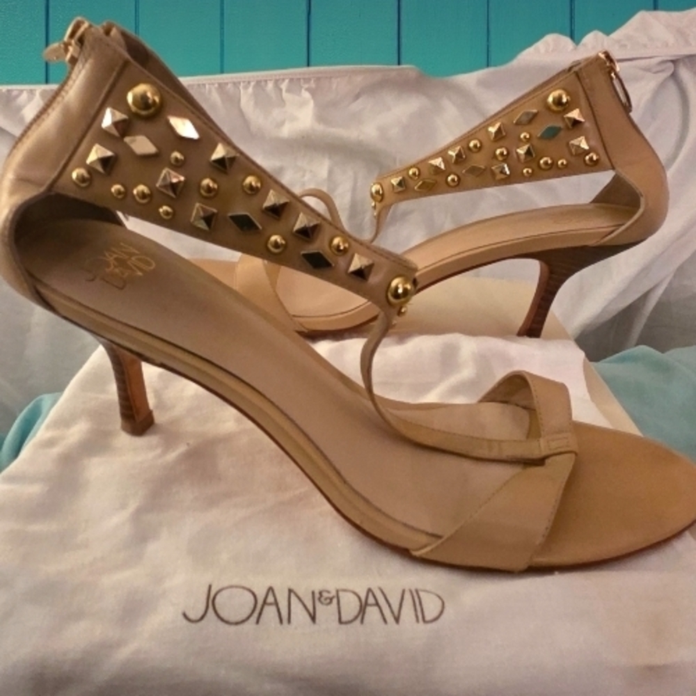 Joan & David Tan Studded Women's Heels